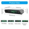 Solar Energy Charged Car Dashboard Clock with Luminous Hands Convenient Solar Powered Vehicle Clock for Night Time Use