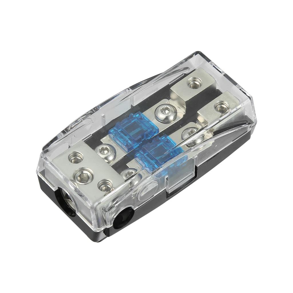 uxcell AFS Fuse Holder Fuse Box Fuse Cap Fuse Block Holder 2-Way 60A ANL with Fuse for Car Audio