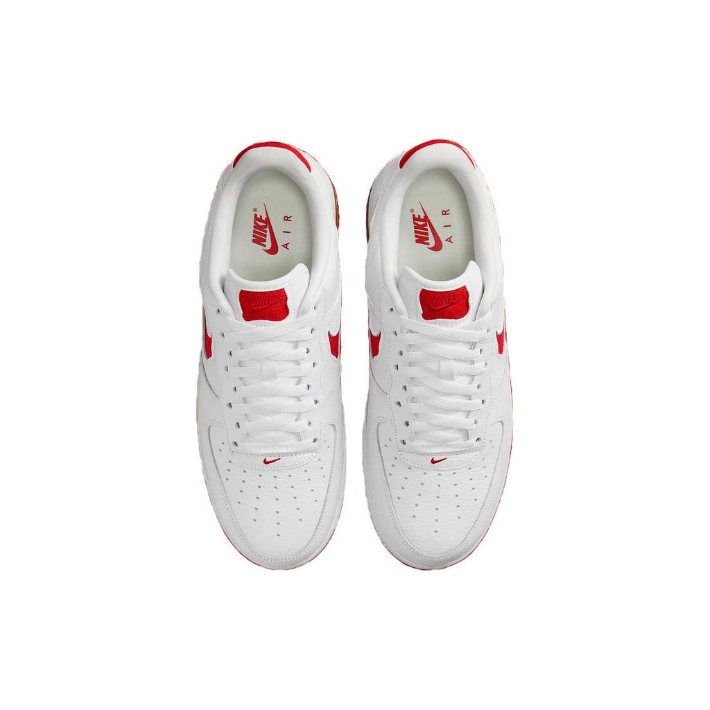 Nike Air Force 1 Low EVO Bianco Rosso Università Scarpe da Ginnastica da Uomo Summit-White HF3630-100