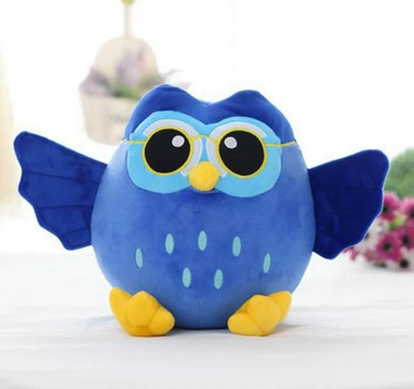 

Cute Owl Plush Toy Pillow with Bow Tie - Perfect Children s Day or Birthday Gift 25CM ~0.16kg