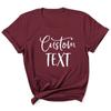 Custom Text Brief Drucken Frauen T Shirt Kurzarm O Neck Lose Frauen T-shirt Damen T-shirt Tops Kleidung Camisetas Mujer unisex