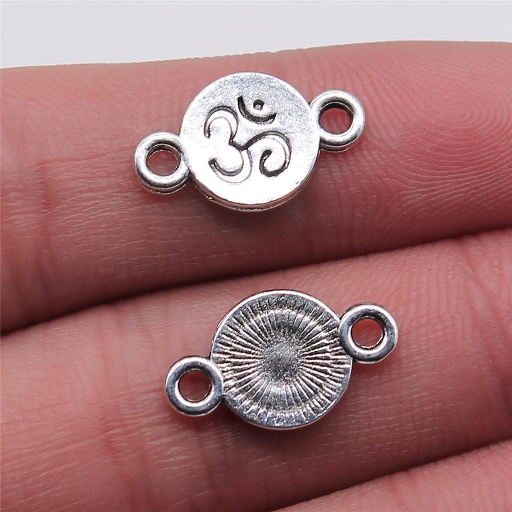 20pcs OM Charms Beads For Jewelry Making DIY Craft Handmade Pendant Cute Bracelet Earrings Necklace Jewelry Findings