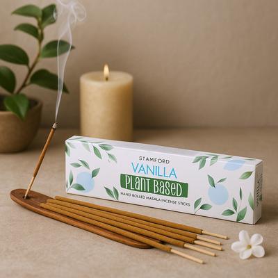 6x Vanilla Incense Sticks - Plant Based Masala