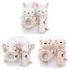 Cartoon Animals Newborn Comfort Toy Soft Infant Rattle Cute Baby Hand Shaker