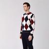 Onoff Men S Argyle caShmere Sweater Of2402gb