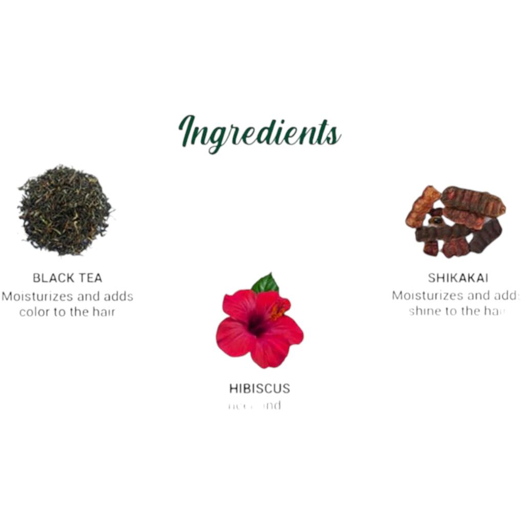 Biotique Ammonia Free Hair Color Darkest Brown 3N 50g + 110ml Organic Herbal Extracts Natural Shine Grey Coverage
