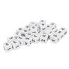 30PCS Dice Set 16mm 6 Sided Plastic Educational Number Dice Cubes for Math Games Table Games Board Games White