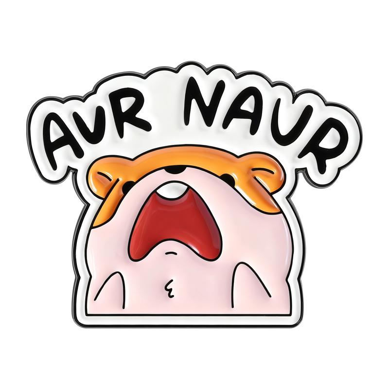 Aur Naur Cute Animal Enamel Pins Cartoon Hamster Raccoon Brooches Lapel Badges Clothes Funny Jewelry Gift for Kids Friends