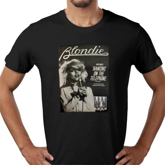 Blondie rock band 1978 hanging on telephone flyer retro music art T shirt tee UK S