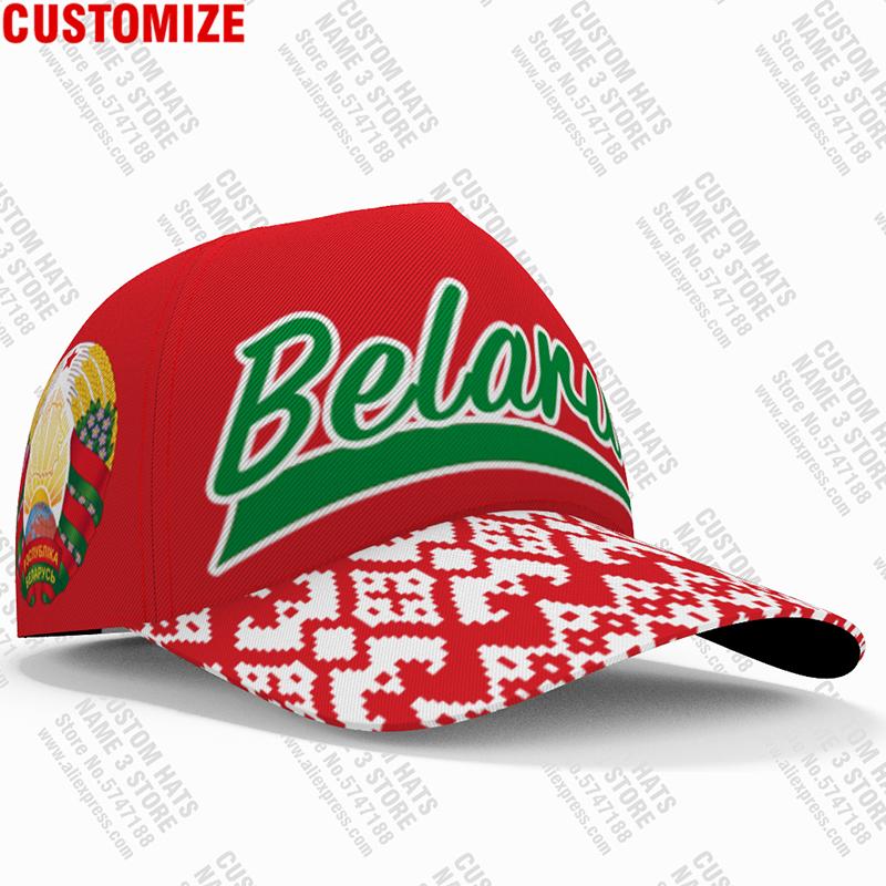 Belarus Baseball Cap Custom Made Name Number Team Logo Blr Fishing Hat By Country Travel Belarusian Nation Flag Po Headgear Adjustable