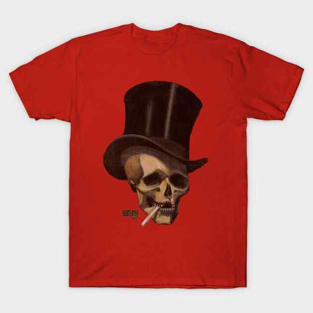 

M.C. Escher - Skull With A Cigarette T-Shirt S-5XL Fast Shipping 5XL різнокольоровий