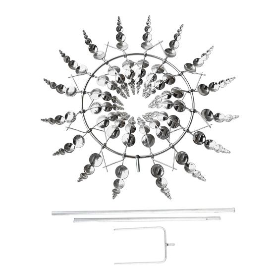 

Yousheng Kinetic Wind Spinner Colorful Metal Wind-Driven Kinetic Spinner Outdoor Kinetic Wind Sculpture Assembly Required for Garden Backyard Lawn