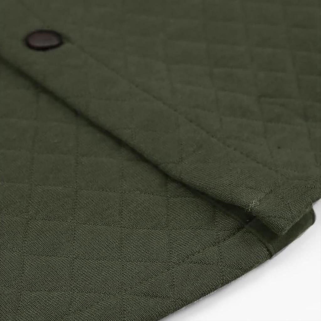 Men's Casual Shirt Jacket Lightweight Shacket Jacket Quilted Button Down Jackets
