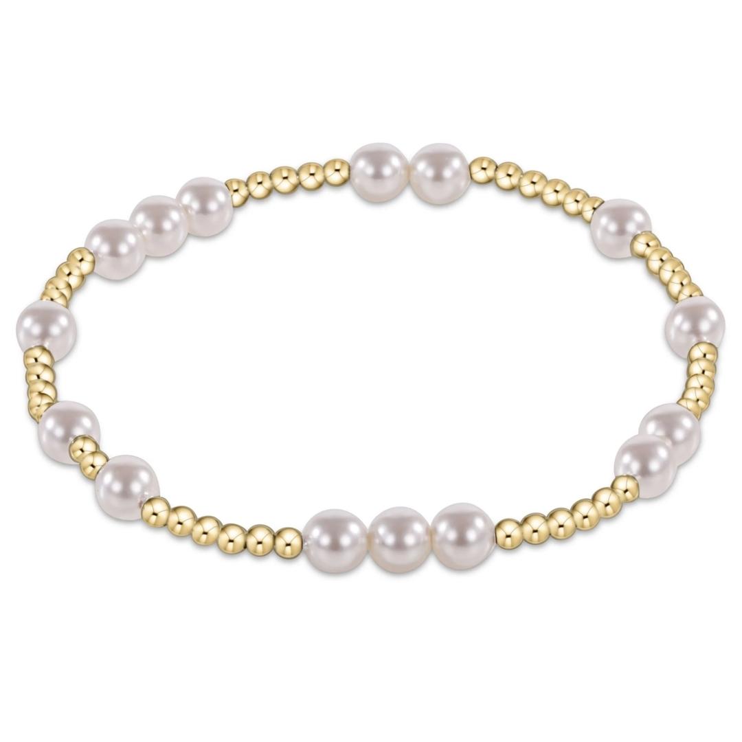 

Vlen Stackable Pearl Bracelet for Women 18K Gold Plated Ball Bead Jewelry Summer Beach Boho Bracelets Gift
