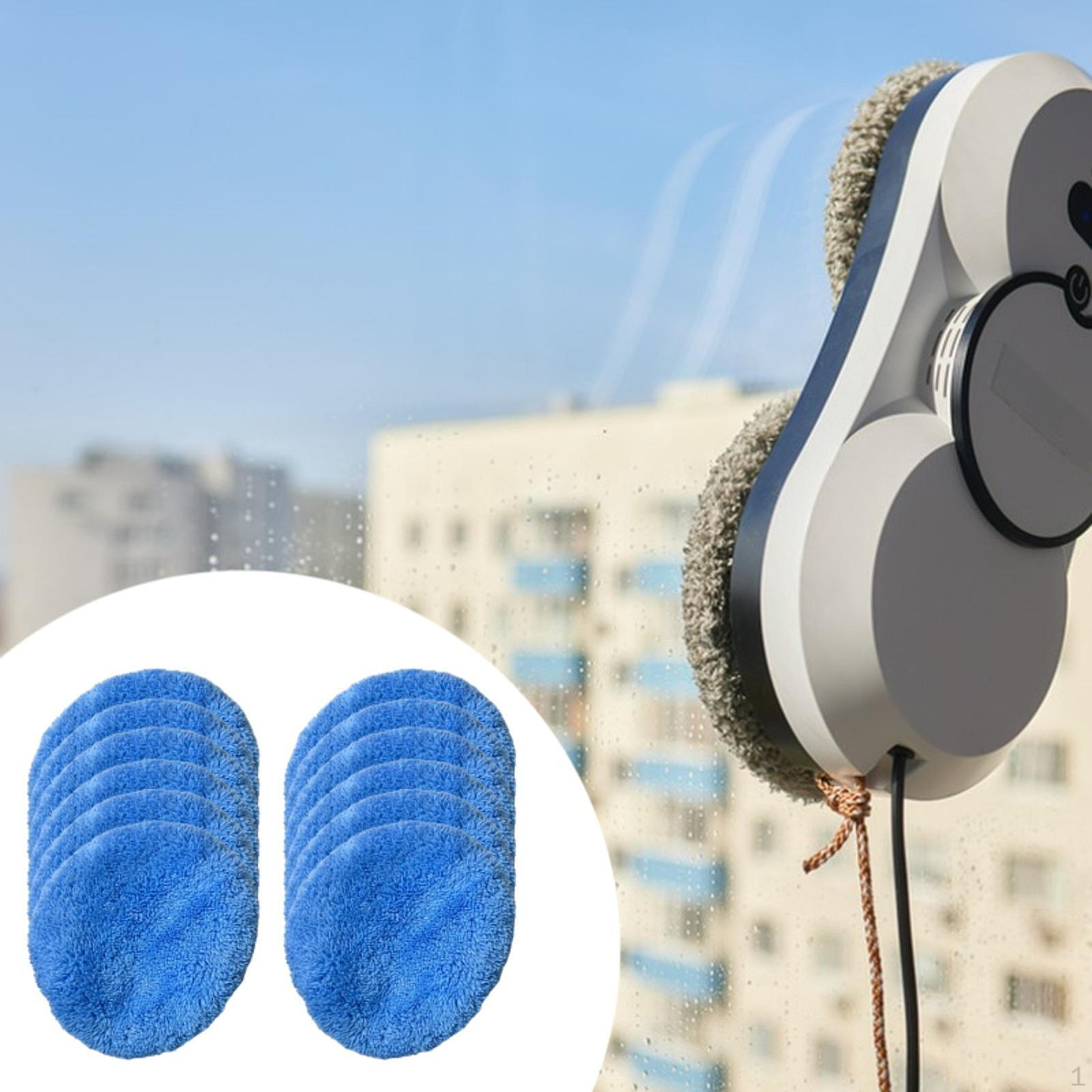 

12 шт. сменных накладок для робота-мойщика окон, чистящая накладка, швабра для робота-мойщика окон синий