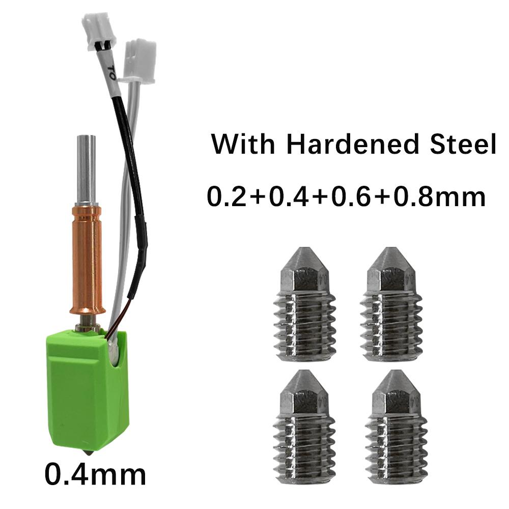 Upgraded Hotend Kit For Anycubic Kobra 3 Bi Metal Heatbreak 24V 60W Ceramic Hot End Thermistor Nozzle For Anycubic Kobra 3 Combo