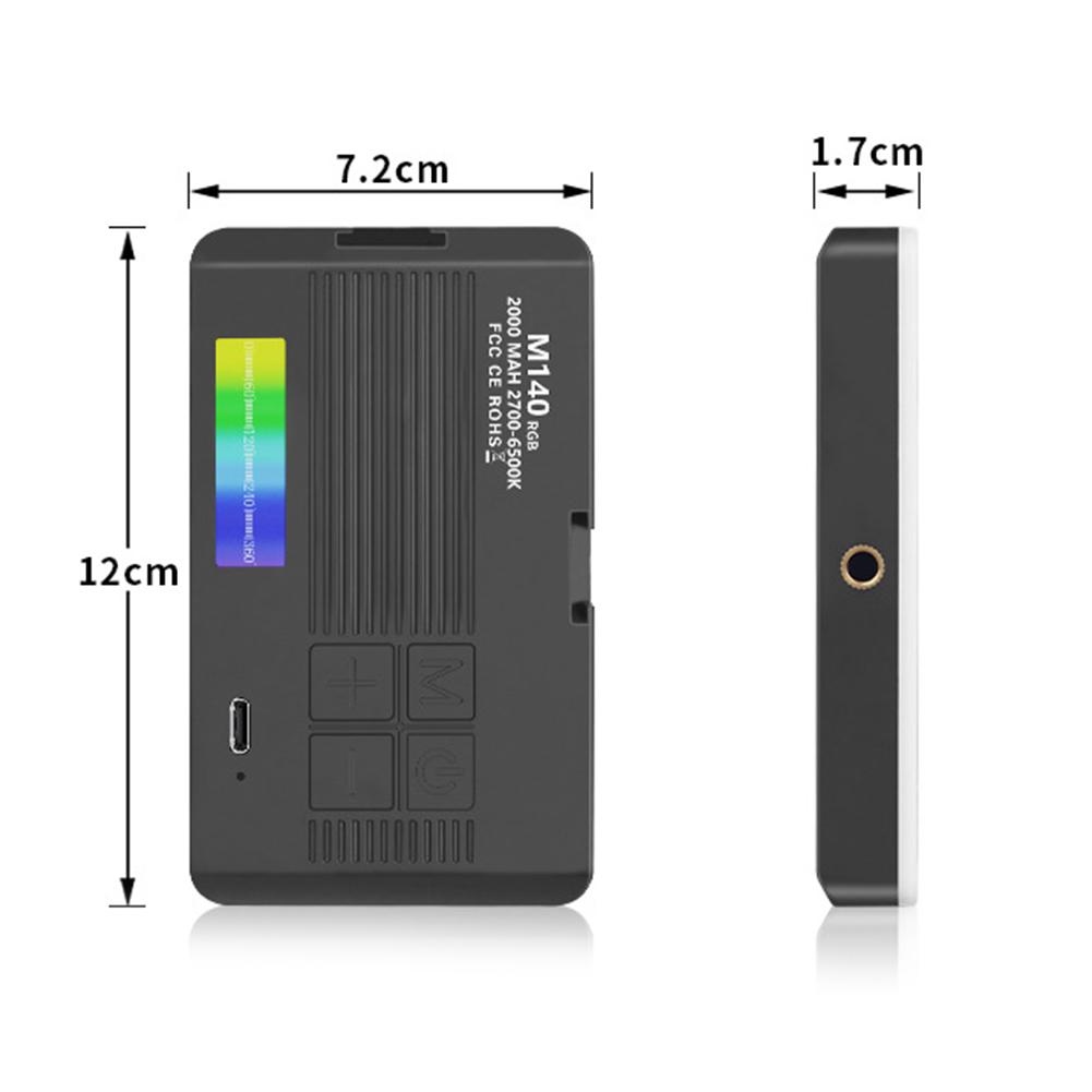 LED Camera Light Rechargeable RGB Video Light Handheld Fill Light Portable Light Panel for Photography Vlogging