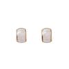 Pendientes de botón de esmalte coreano minimalistas retro en forma de corazón con perlas