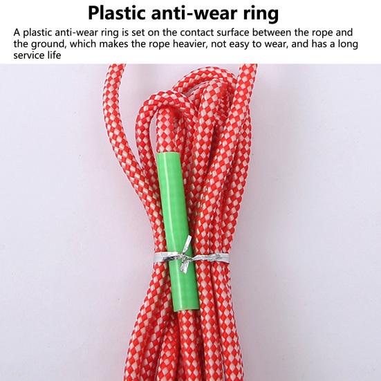 Jumping Rope Wood Handle Adjustable Strong Flax Weaving Long Rope Fat Burning Professional Adult And Children Fitness Exercise