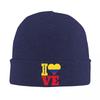 New New I Heart Venezuela Flag Knitted Hat Womens Unisexs Beanie Autumn Winter Casual Hat Acrylic Venezuelan Sandwich Warm C