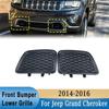 1 Paar unterer Stoßstangen-Kühlergrill Abschlepphaken-Abdeckung für Jeep Grand Cherokee 2014-2016 Ersatz-Stoßstangen-Kühlergrill 68143099AC