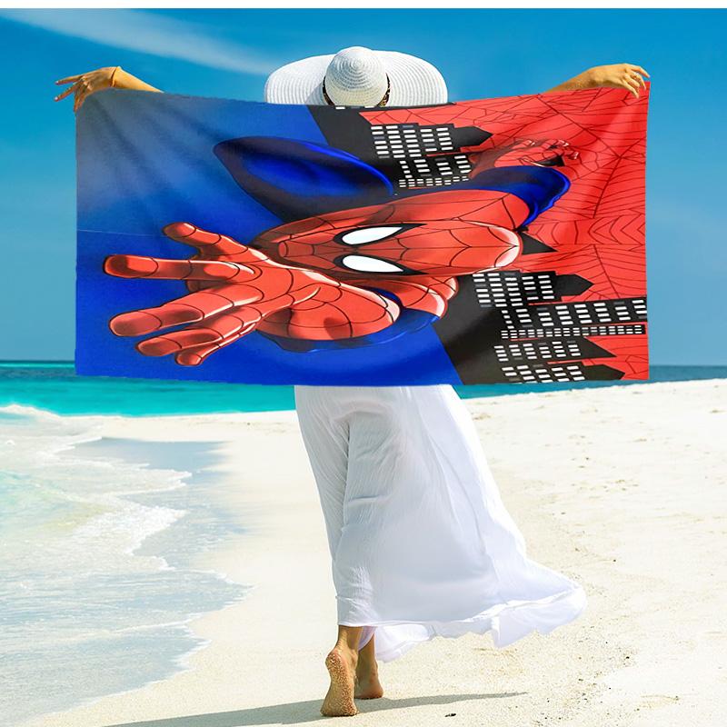1pc Spiderman Comic Collage beach towel,quick drying absorbent beach towel,outdoor sports swimming beach towel,Soft and comfortable Y72829