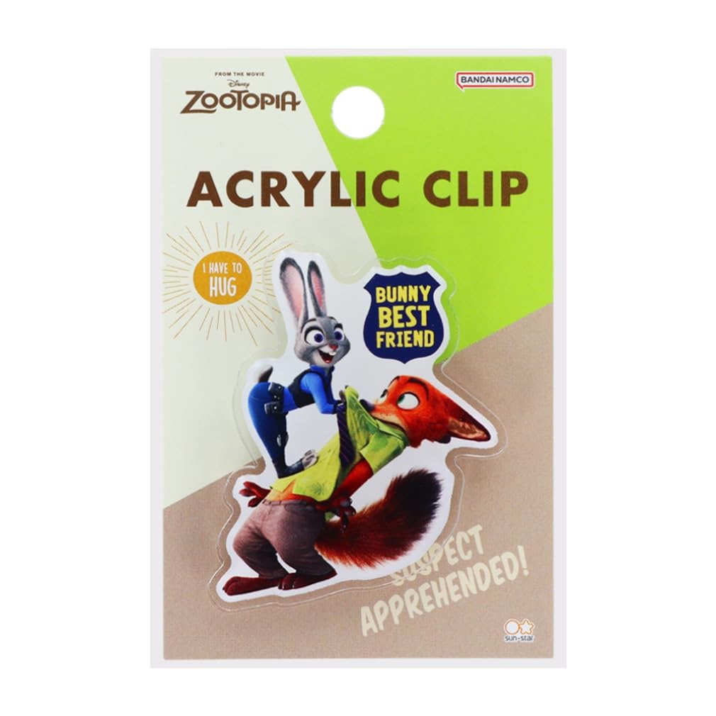 

Канцелярские товары Дисней Акриловый зажим Счастливые дни Зверополис S3624650 Sun-Star