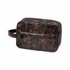 Waterproof Men Toiletry Bag PU Leather Large Capacity Cosmetic Bag Portable Design Simple Storage Shaving Tools Organizer