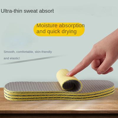 Summer Shoes Cushion Deodorant and Sweat-Absorbing Breathable Men's Sports Women's Super Soft Cutting Insole