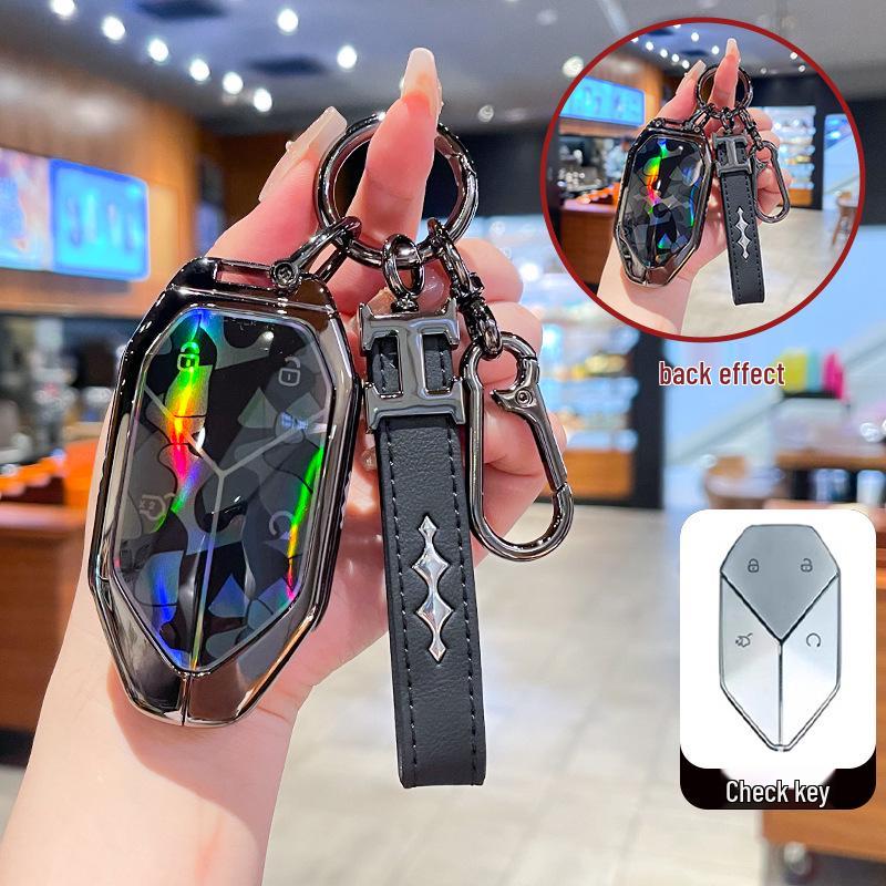 Key Cover & Metal Key Ring for BYD Formula Leopard 3, 5, & 8
