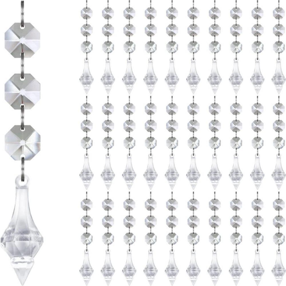30Pcs Clear Acrylic Christmas Snowflake Ornaments Christmas Tree Charms  Christmas Tree Decor