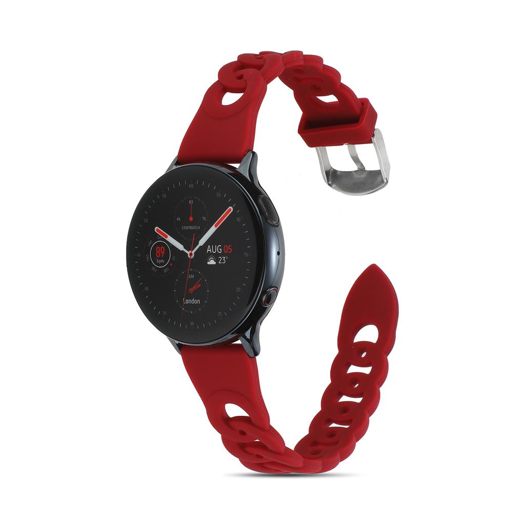 For Samsung Galaxy Watch 5 40mm/44mm/Watch 5 Pro 45mm Circle Design Watch Strap Sport Silicone Watch Band Replacement