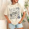 Soccer Mama T-Shirt Soccer Season SHirt Game Day Graphic Tee Sports Mom Shirt Womens Sports Doodle Tshirt High Quality Cotton