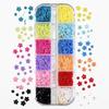 3D Flower Nail Art Decor Charms Set Glitter Rhinestones Mixed Colors Assorted Sizes for DIY Nail Art Party Makeup Use
