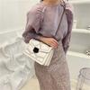 Vintage Rivet Chain Small Shoulder Bags For Women Flap PU Leather Fashion Small Square Crossbody Bag Designer Handbag