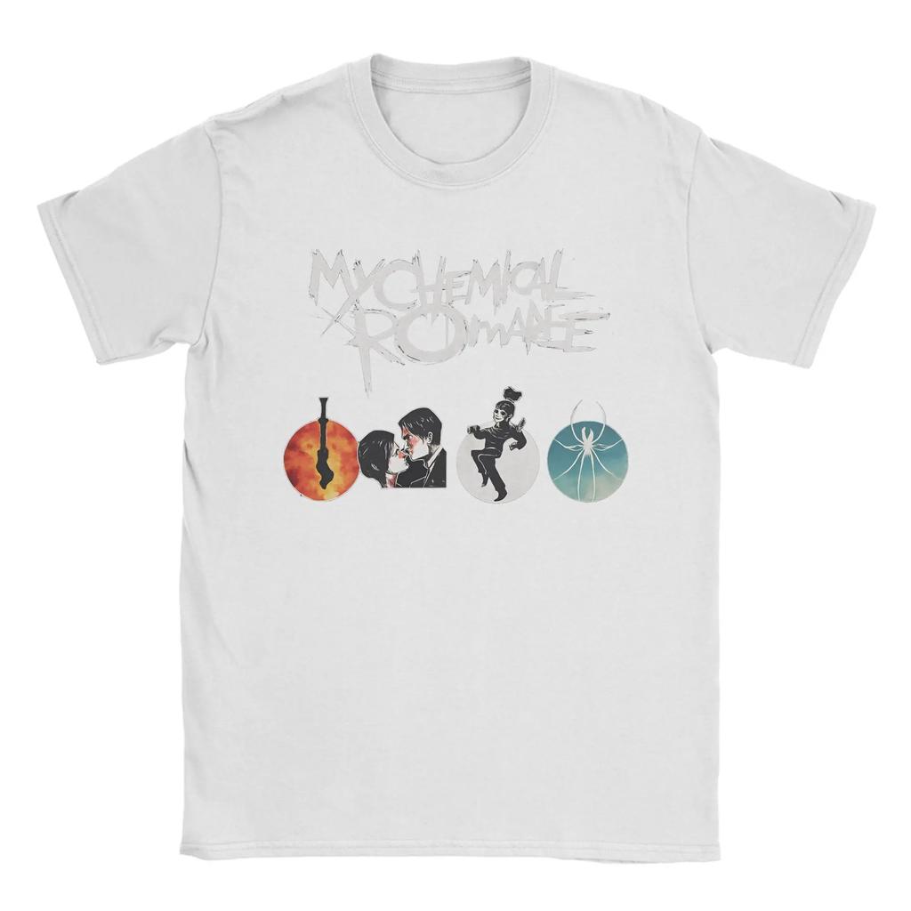 My Chemical Rounisexce Rock Music T Shirt Summer Harajuku T Shirts Unisex Pure Cotton Oneck Oversized Clothing Short Sleeve Tshirt