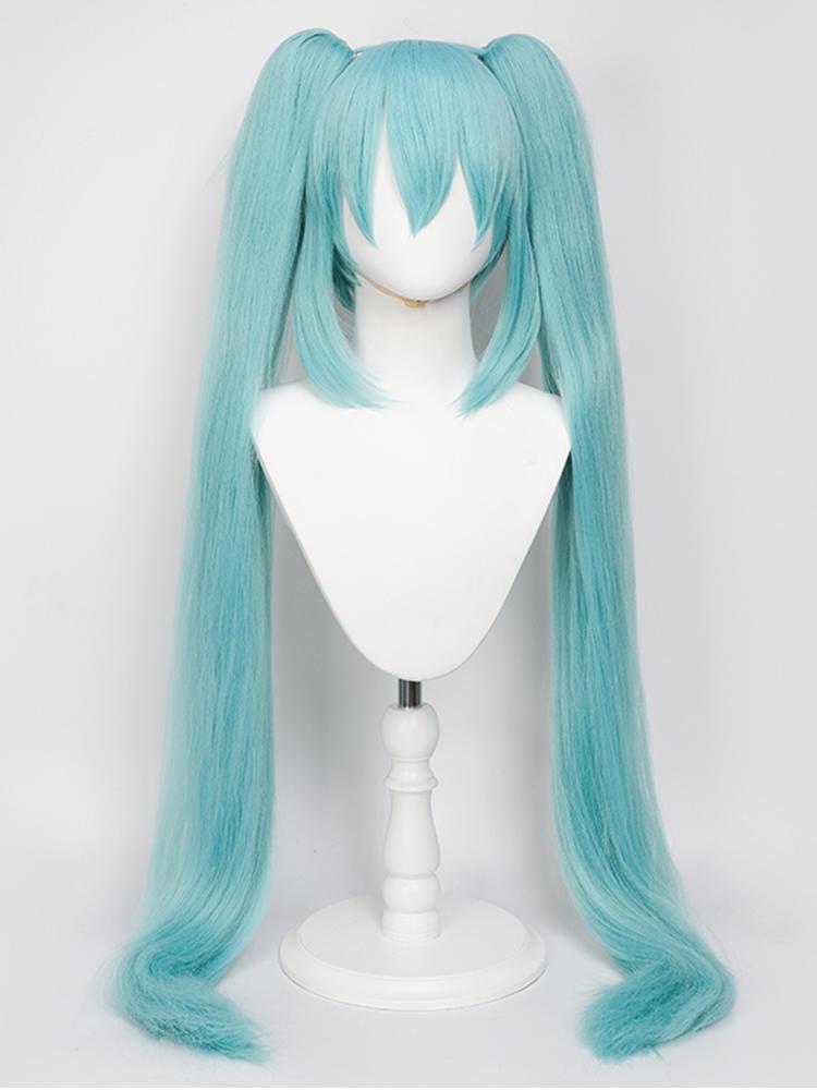 110cm Cosplay Wig, Double Ponytail Synthetic Fiber Wig, Halloween, Christmas For Women