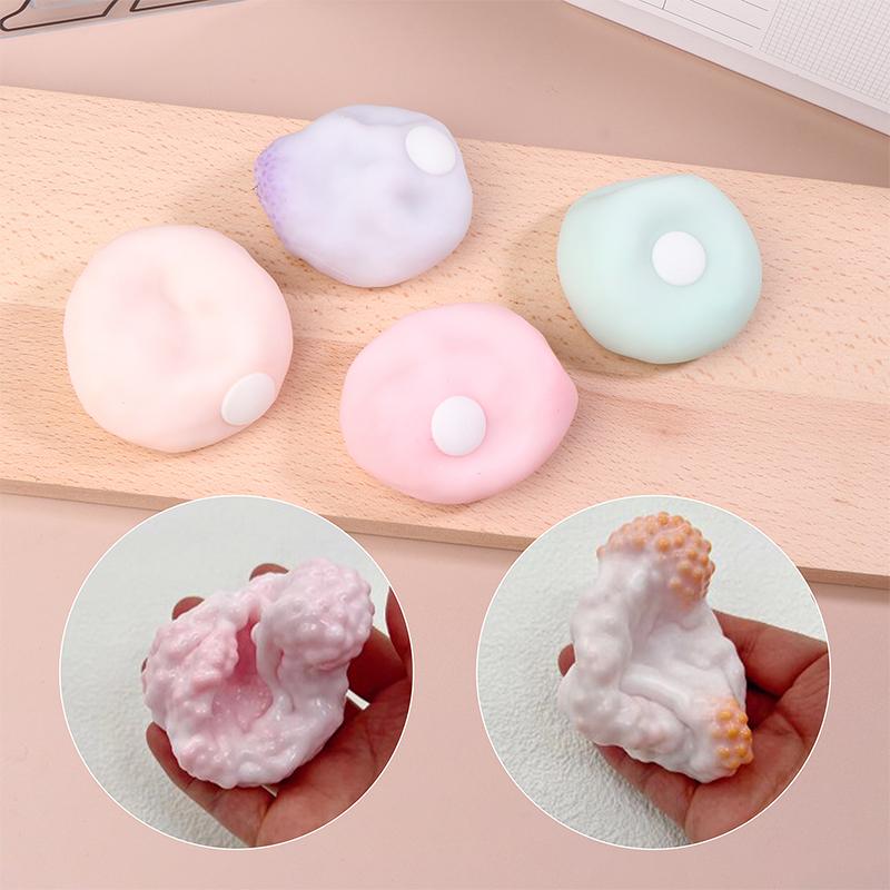 Squeeze Table Toys Plasticity Ice Skin Super Soft Ultra-Thin Feel Sticky Ball Light Squeez Stress Relieving Toy