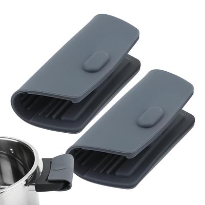 Silicone Pot Handle Cover 2 Pieces Silicone Pot Handle Holders Non-slip Insulation Pad Protection  Kitchen Accessories