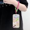 Party Gift Anti Loss Universal Short Wrist Strap with Patch Label Nylon Woven Color Hanging Rope Mobile Phone Lanyard Party Gift