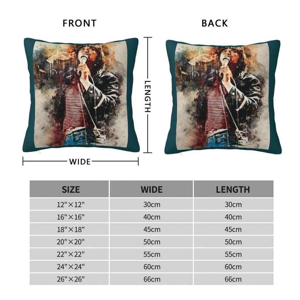 Steve Perry Pillowcase Polyester Linen Velvet Printed Zip Decor Throw Pillow Case Room Cushion Cover