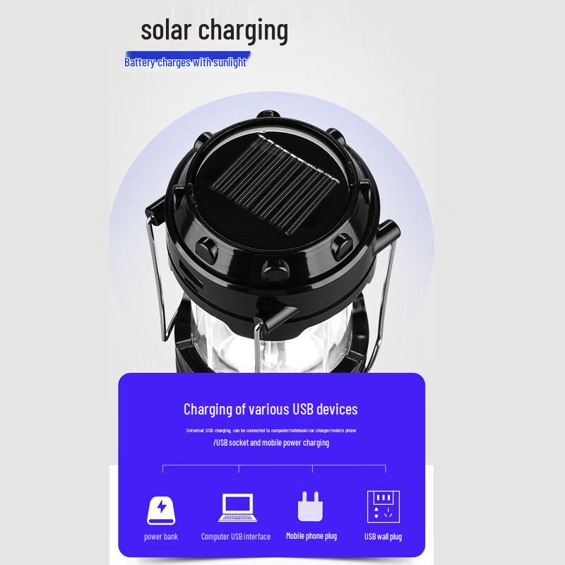 SHENYU M80 Solar Rechargeable Camping Lantern