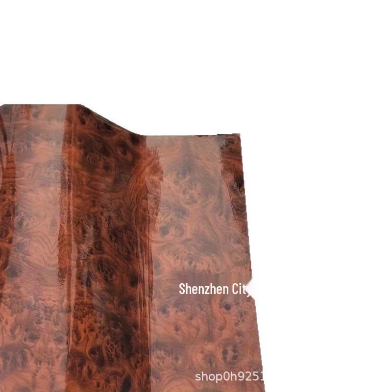 High Gloss Retro Wood Grain PVC Vinyl Sticker for Cars and Homes