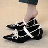 Fashion Fashion Pointed Toe Butterfly Knot Strange Style Mary Jane Shoes Women Designer Sports Ballet Shoes Elegant Party Dress Pumps