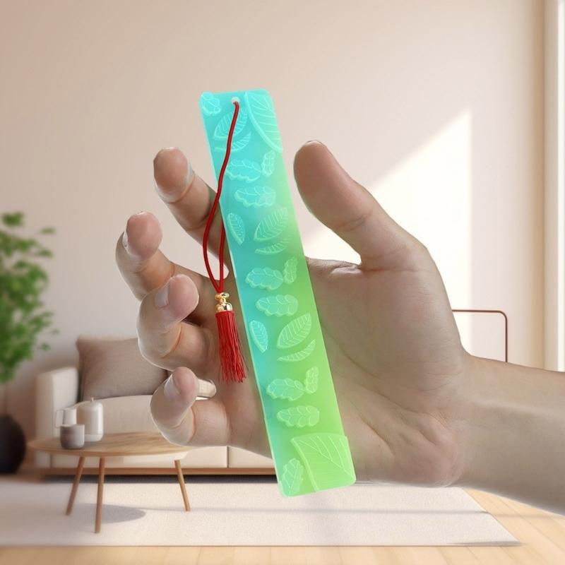 Silicone Mold for DIY Crystal Dropping Bookmark Personalized Irregular Geometric Patterns Adorned Bookmark Crafting Mold