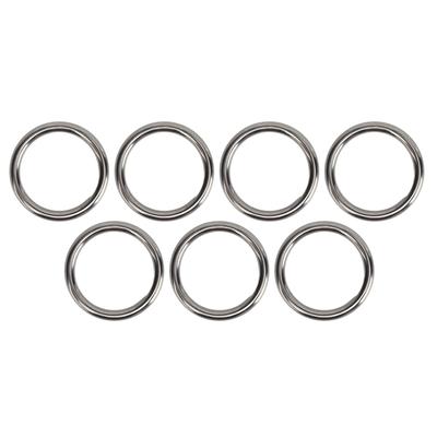 7 Pezzi Acciaio Inossidabile 304 Metallo O-ring Impermeabile Antiruggine Saldato Senza Giunzioni Circolare O-ring per