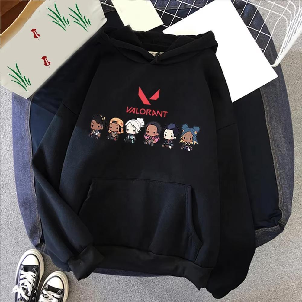 

Valorant Anime 2D Print Men s Cotton Hoodie Casual Oversized Pullover Popular Streetwear Fashion Sweatshirt Trend Men Clothing 2XL