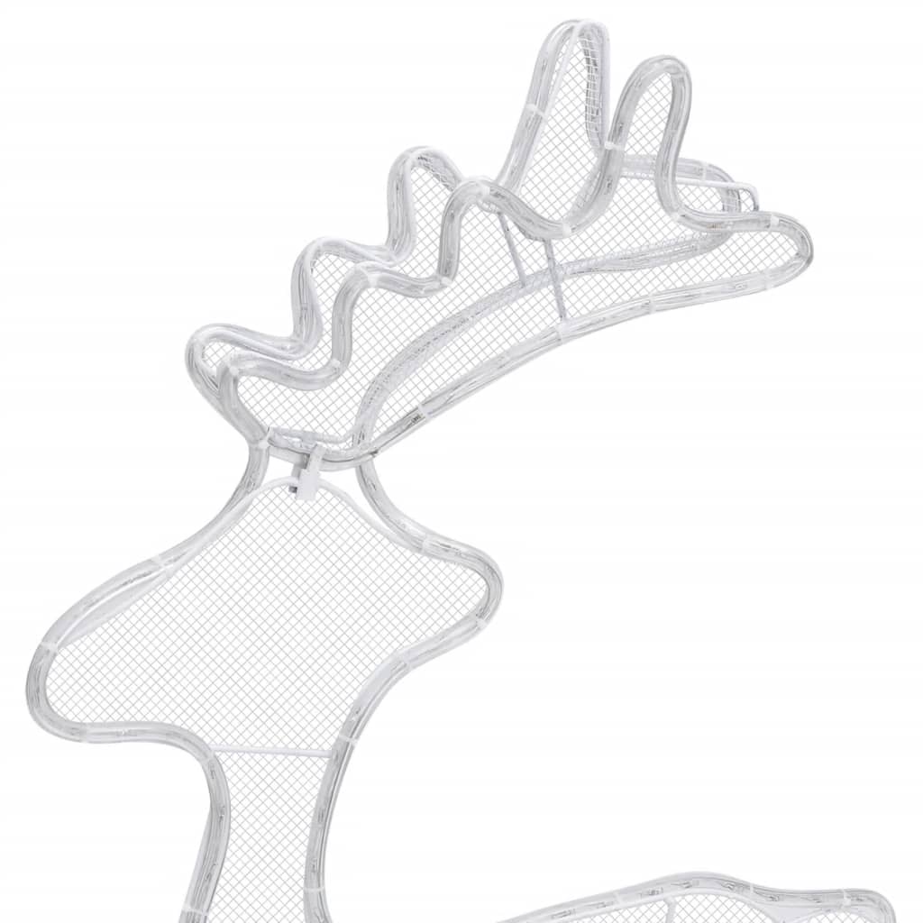 Reindeer Christmas Decoration with Mesh 306 LEDs 60 x 24 x 89 cm