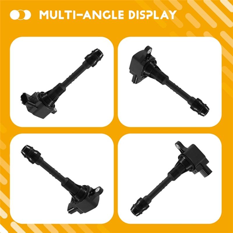Ignition Coil Set Of 4 22448-6N015 22448-6N011 For Nissan Sentra 1.8 Almera N16 1.5 1.8 Primera P10 P11