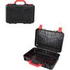 Tool Box Black Multifunction Wear Resistant Tool Storage Hardware Organizer for Hardware Power Tools Electronics, 37.1cmx26.2cmx10.7cm